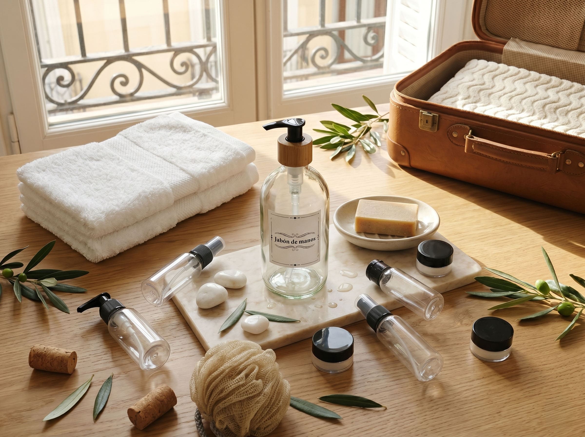 Bathroom towels and essentials from the PAKS Bathroom pak
