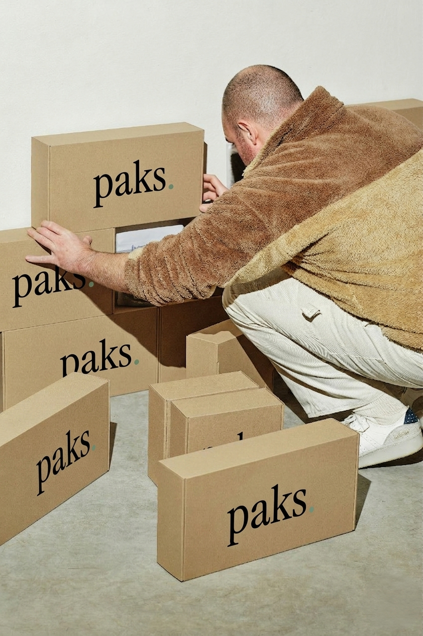 PAKS kit boxes stacked for delivery