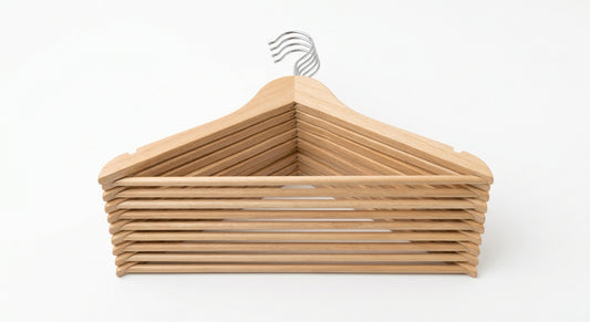 Set of 10 wood hangers